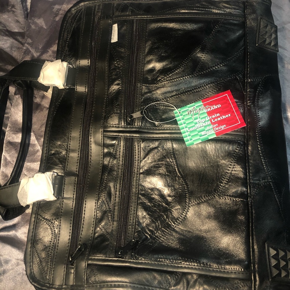 Matching Leather Briefcase and Tote